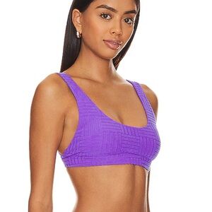 BEACH RIOT Peyton Bikini Top in Ultra Violet Large‎